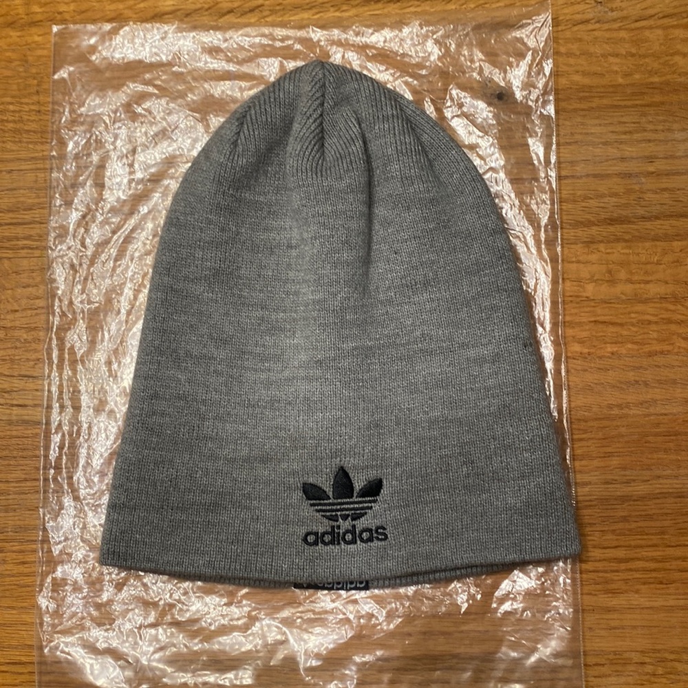 NWOT adidas gray beanie
